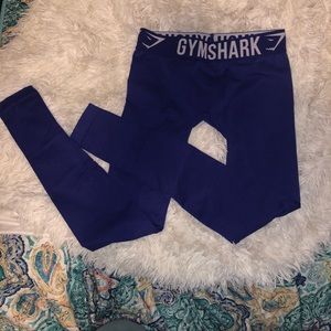 gymshark white/indigo fit leggings XS